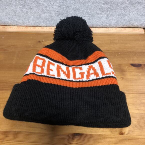 Cincinnati Bengals Knit Winter Beanie NFL Ultra Cap On Field Sideline Fleece Hat - Picture 3 of 7